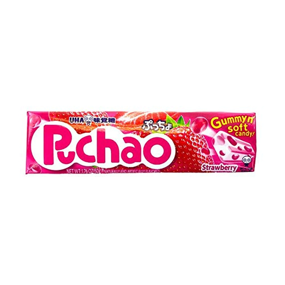 Uha Mikakuto Puchao Strawberry, 1.76 oz, 12/10 ct Case