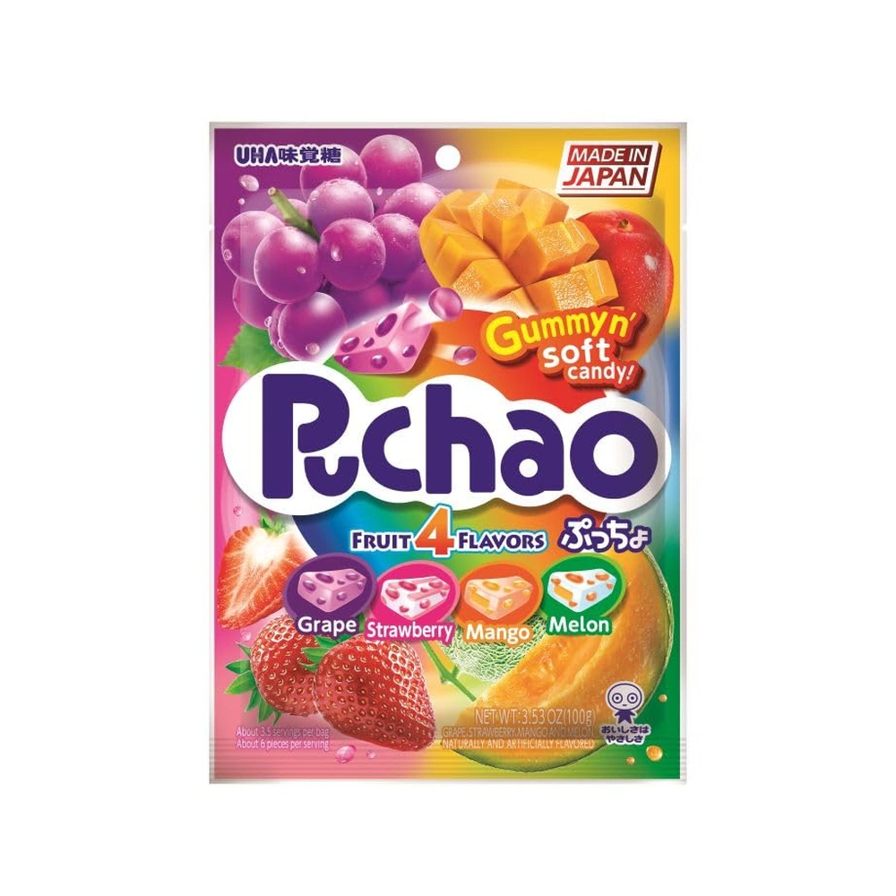 Uha Mikakuto Puchao Mango, 1.76 oz, 12/10 ct Case