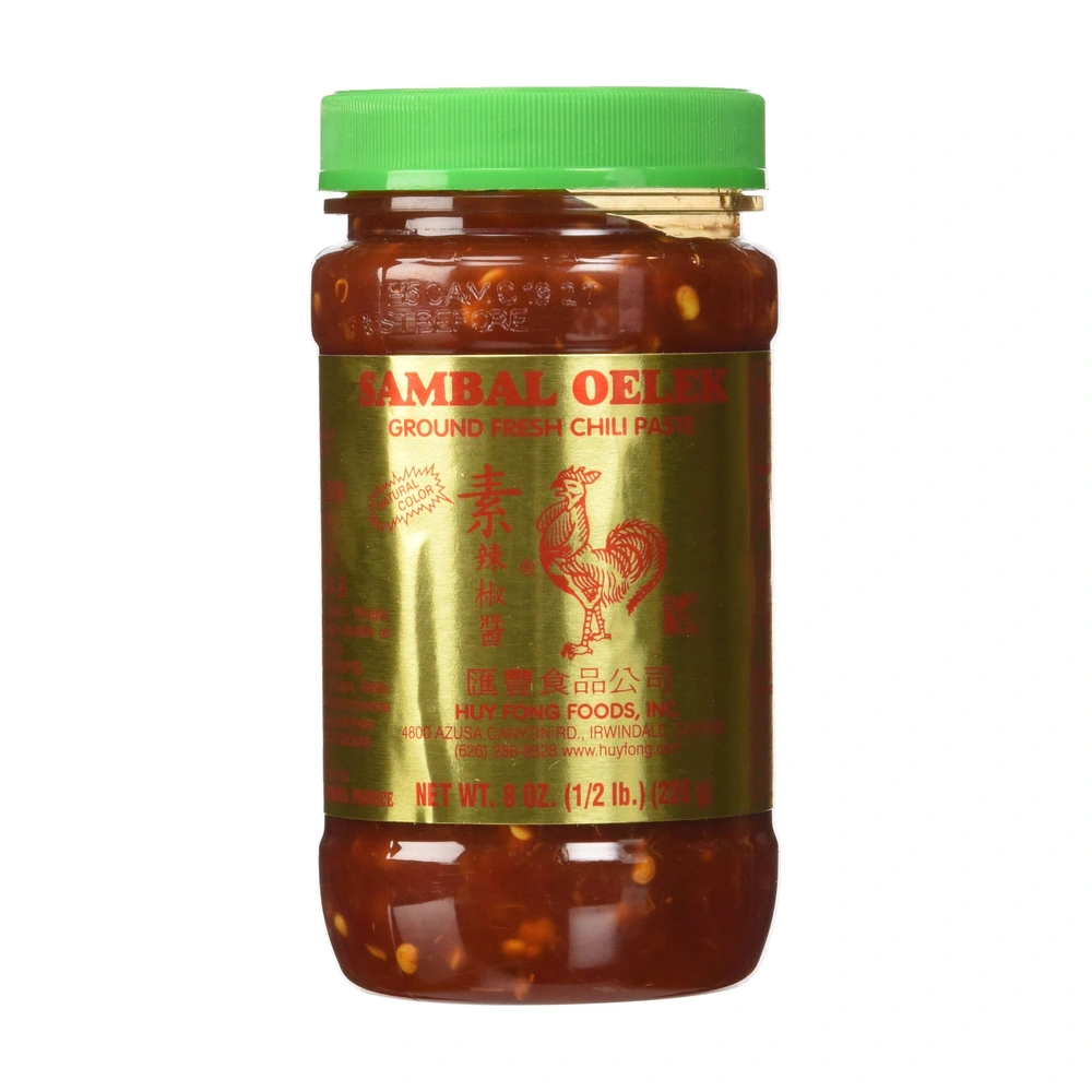 Huy Fong Hf Chili Sauce Sambal Oelek, 18 oz, 12 ct Case