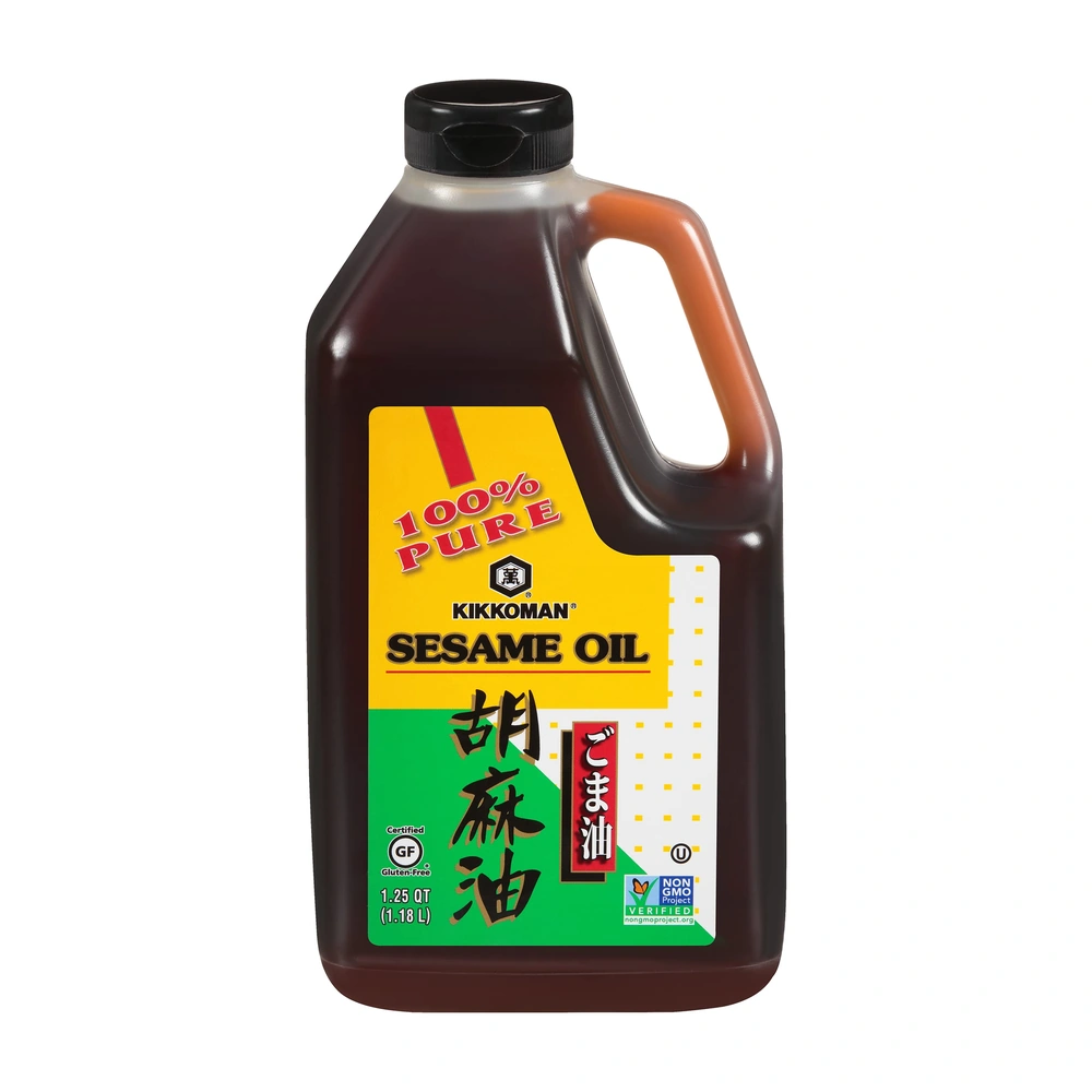 Kikkoman Pure Toasted Sesame Oil, 5 oz, 12 ct Case