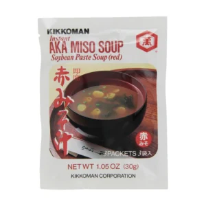 Kikkoman Instant Aka Miso Soup, 1.05 oz, 2/12 ct Case