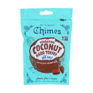 Chimes Chime Coconut Hard Toffee with Seasalt, 3.5 oz, 6/12 ct Case