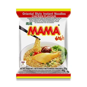 Mama Instant Noodles Chicken Flavor, 55 g, 6/30 ct Case