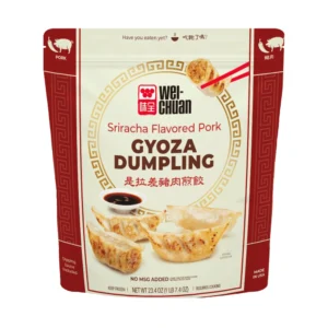 Wei-Chuan Sriracha Pork Dumplings, 23.4 oz, 12 ct Case