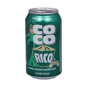 Coco Rico Cr Coconut Soda Green Can, 12 oz, 24 ct Case