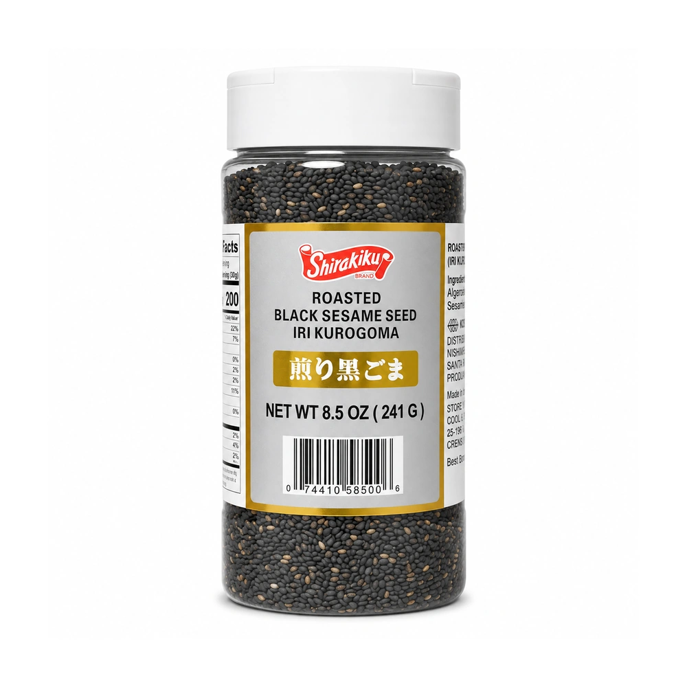 Shirakiku Roasted Black Sesame Seed, 8.5 oz, 12 ct Case