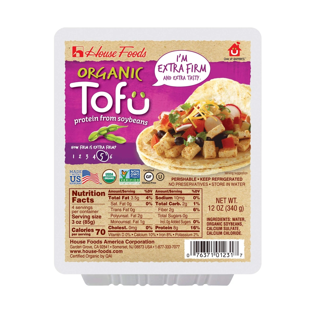 House Foods Extra Firm Tofu, 12 oz, 12 ct Case