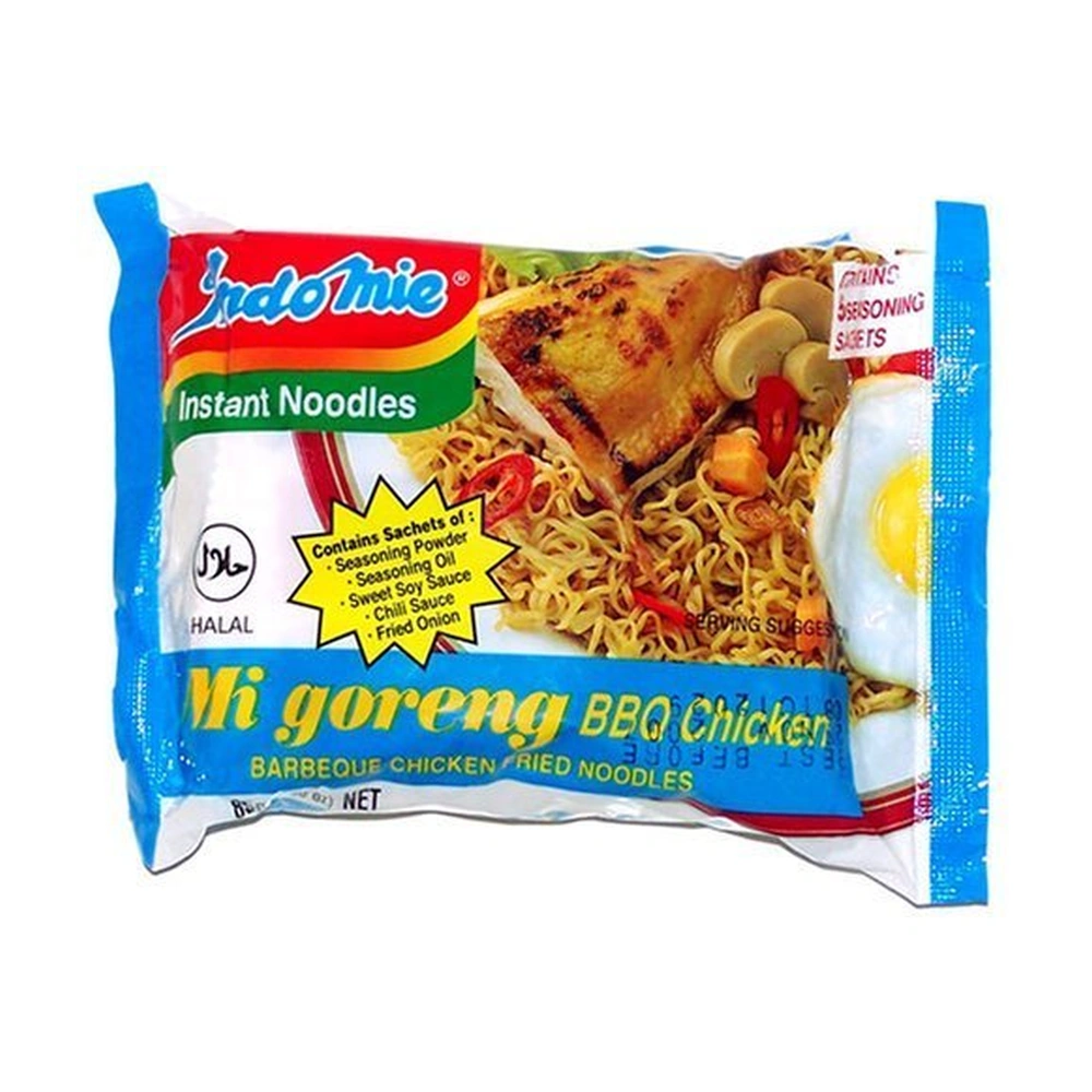 Indomie BBQ Chicken Noodles, 3 oz, 30 ct Case