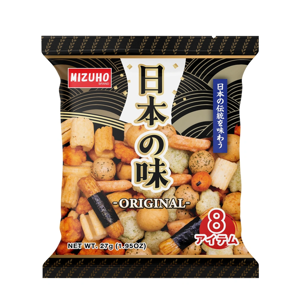 Mizuho Mix Rice Cracker, 16 oz, 12 ct Case