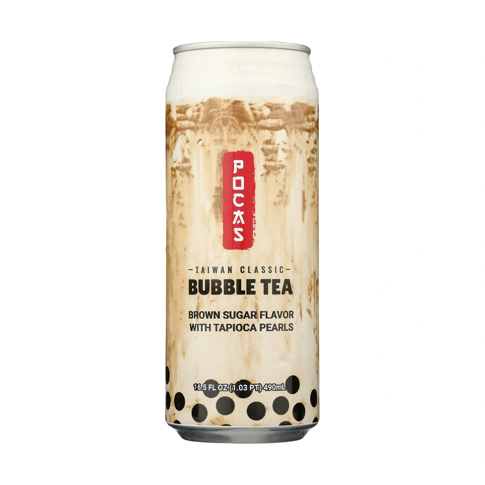 Pocas Bubble Tea Brn Sugar, 16.5 oz, 24 ct Case