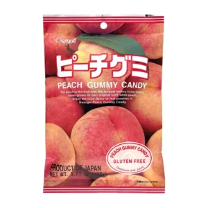 Kasugai Peach Gummy, 3.77 oz, 2/12 ct Case
