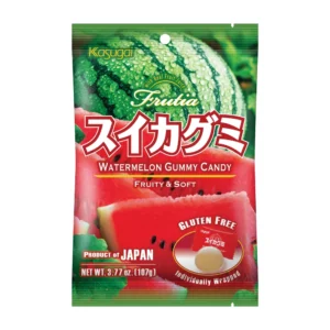 Kasugai Watermelon Gummy, 3.77 oz, 2/12 ct Case