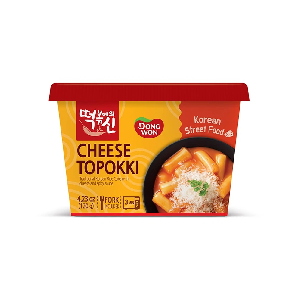Dongwon Dw Cheese Topokki Bowl, 4.23 oz, 16 ct Case