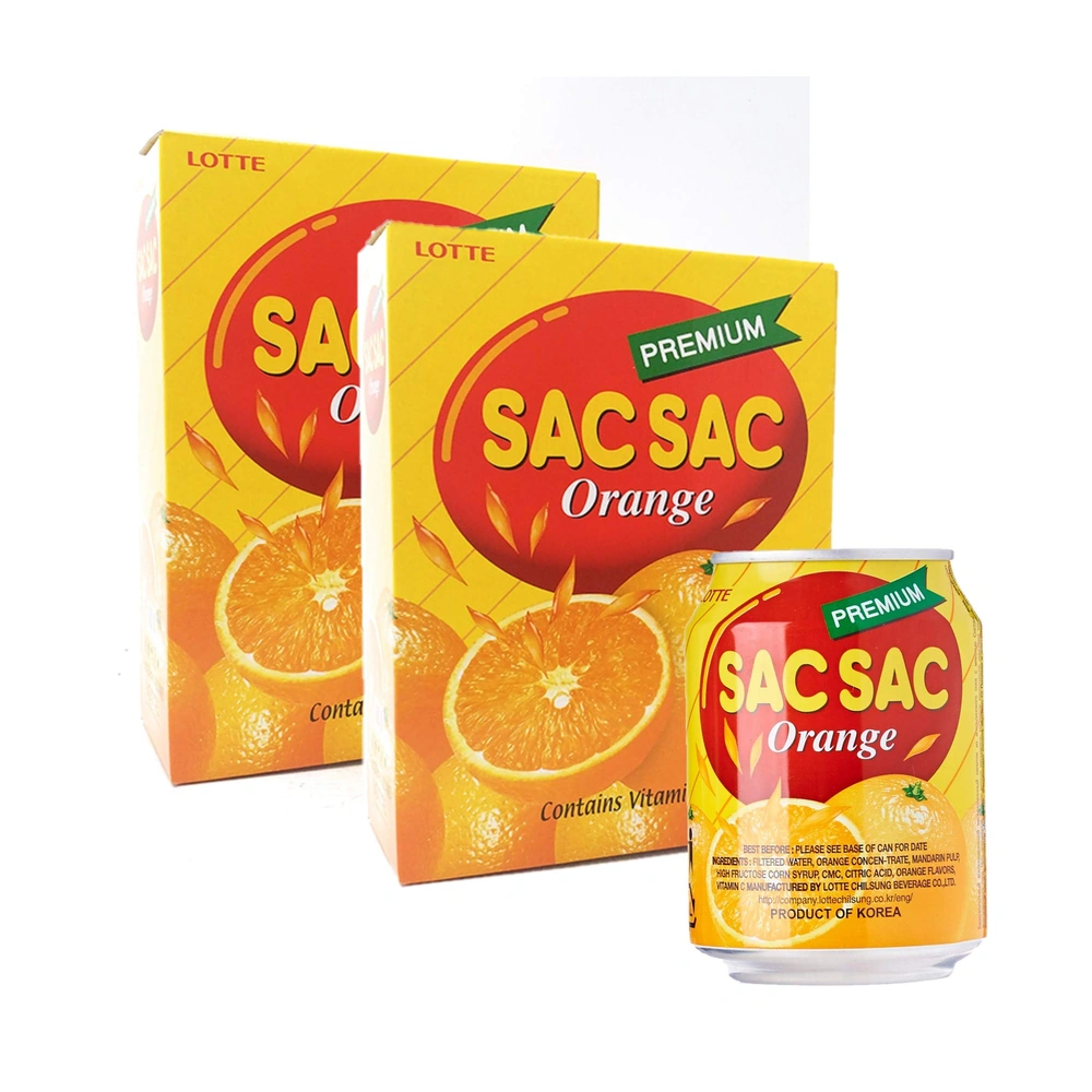Lotte Sacsac Orange, 238 ml, 6/12 ct Case
