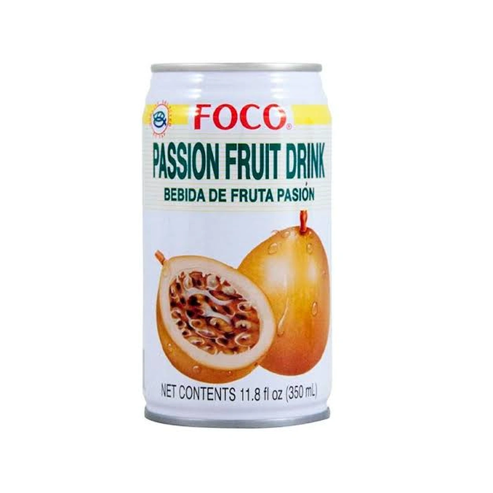 Foco Passion Fruit Drink, 11.8 oz, 24 ct Case