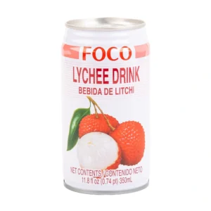 Foco Lychee Drink, 11.8 oz, 24 ct Case