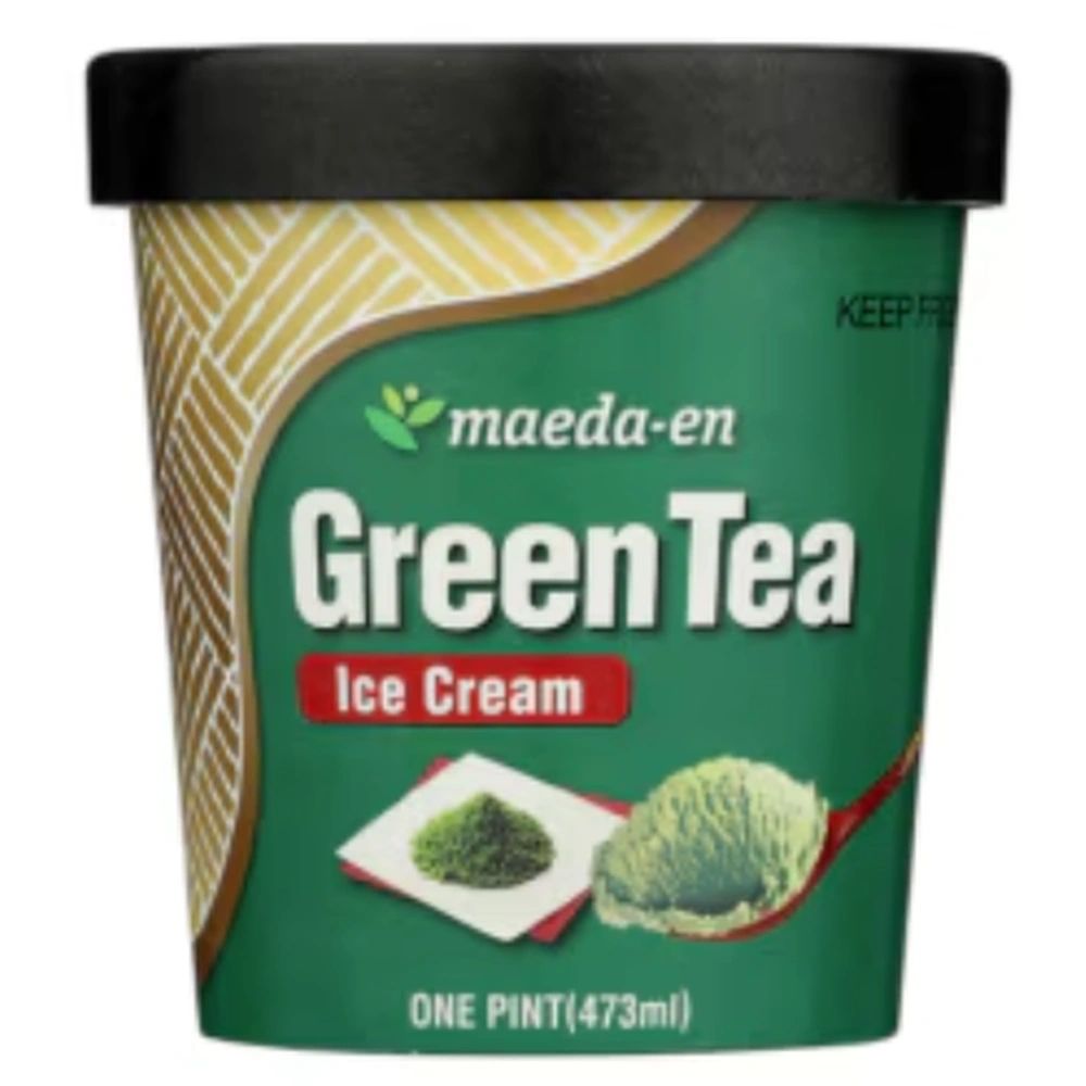 Maeda-En Green Tea Ice Cream, 16 oz, 8 ct Case
