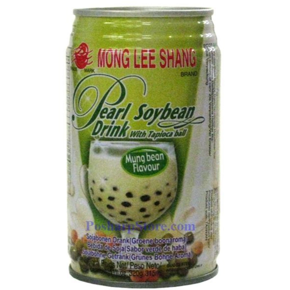Mong Lee Shang Pearl Soybean Drink with Tapioca, 11 oz, 24 ct Case