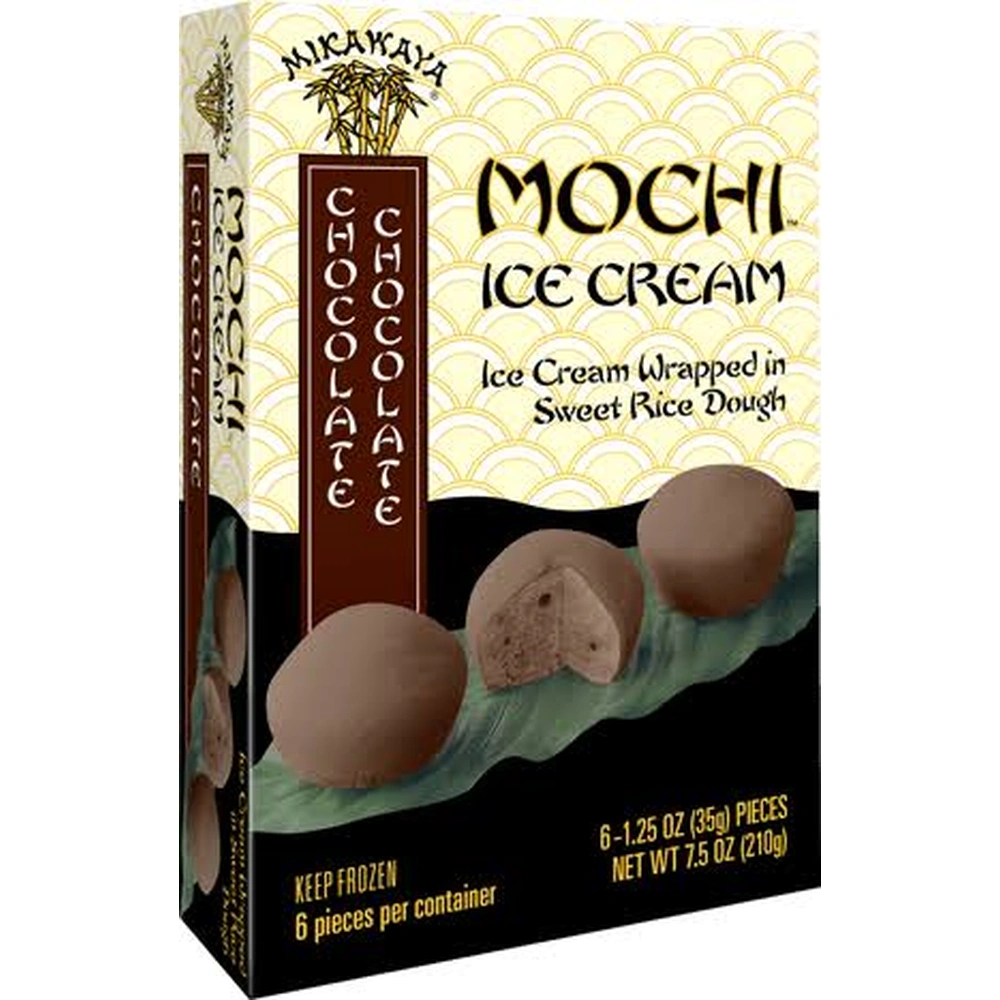 Mikawaya Mochi Ice Chocolate, 9.1 oz, 12 ct Case