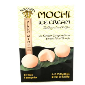 Mikawaya Mochi Ice Plum Wine, 9.1 oz, 12 ct Case