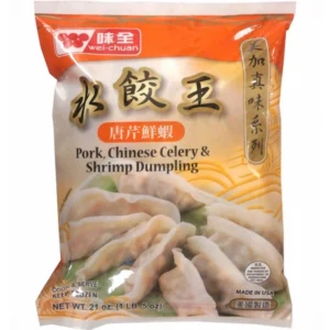 Wei-Chuan Pork, Celery & Shrimp Dumplings, 21 oz, 12 ct Case