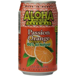 Aloha Maid Aloha Passion Orange, 11.5 oz, 24 ct Case