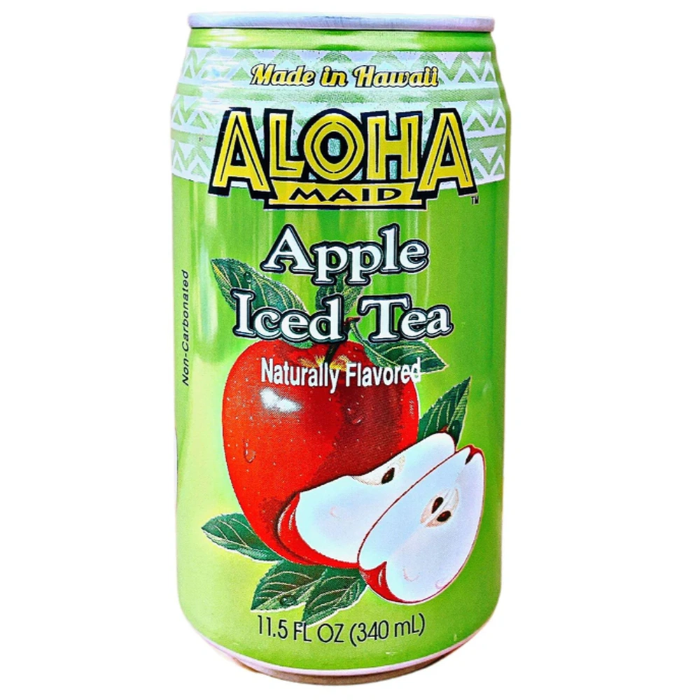 Aloha Maid Aloha Apple Ice Tea, 11.5 oz, 24 ct Case