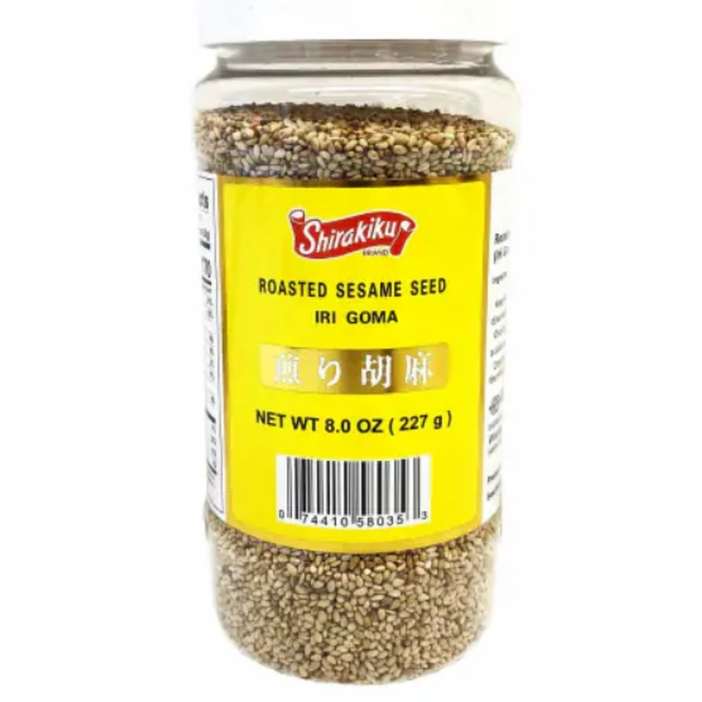 Shirakiku Roasted Sesame Seed Hulled, 8 oz, 12 ct Case