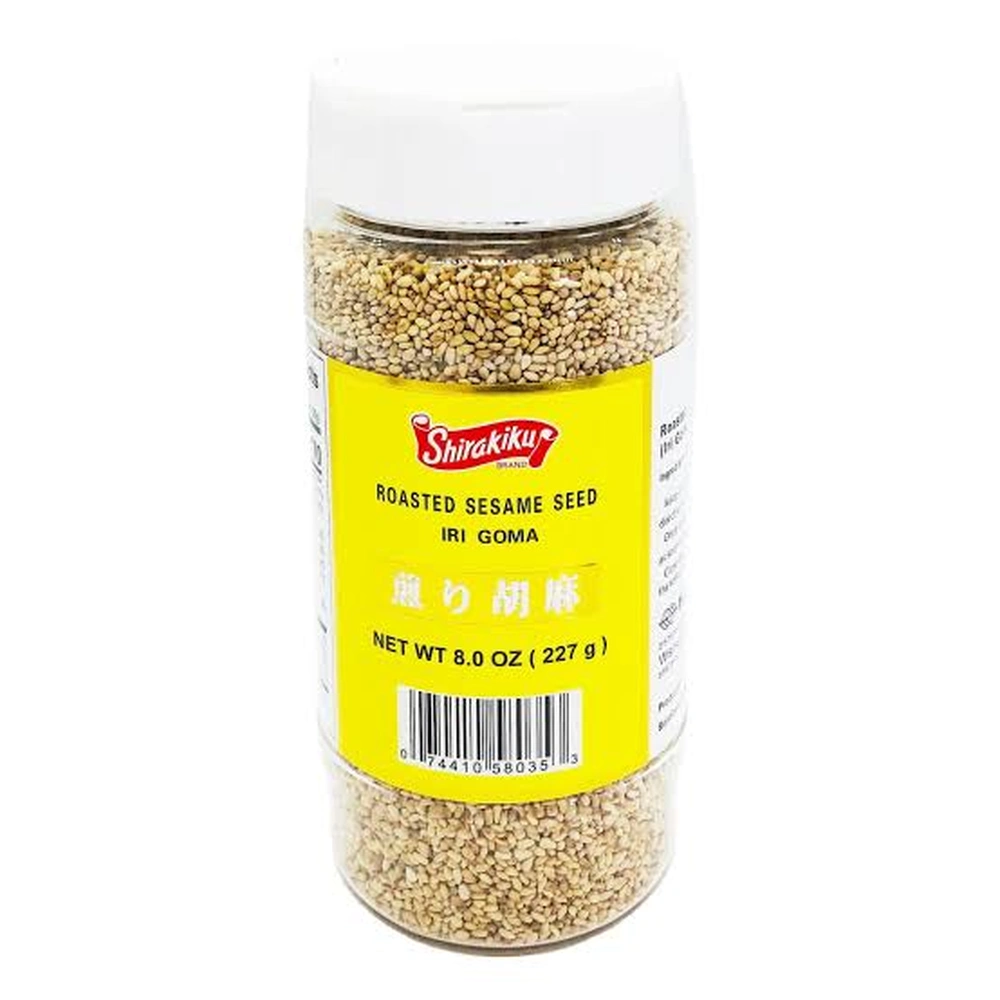 Shirakiku Roasted White Sesame Seed, 8 oz, 12 ct Case