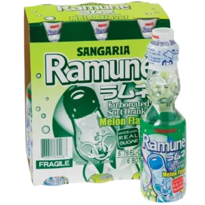 Yappari Ramune Melon, 6.6 oz, 30 ct Case