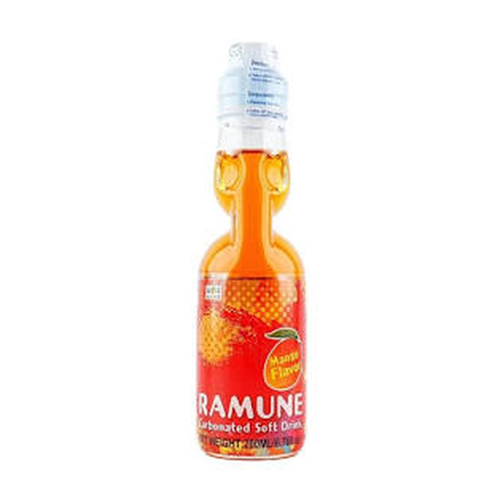 Yappari Ramune Mango, 6.6 oz, 30 ct Case