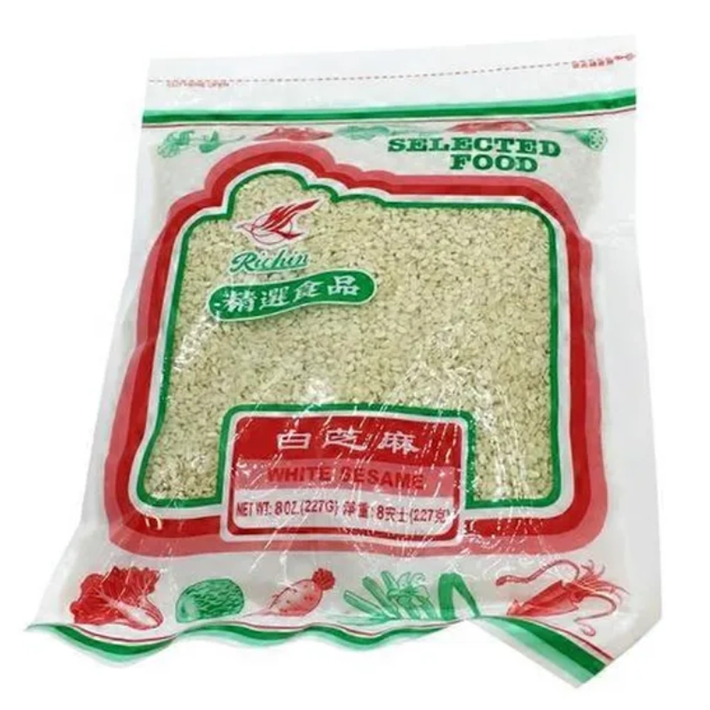 Richin R71c White Sesame Seed, 8 oz, 50 ct Case
