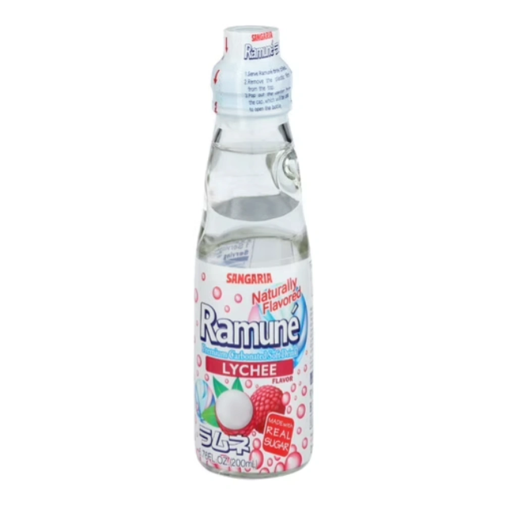Sangaria Ramune Lychee, 6.76 fl oz, 3/6 ct Case