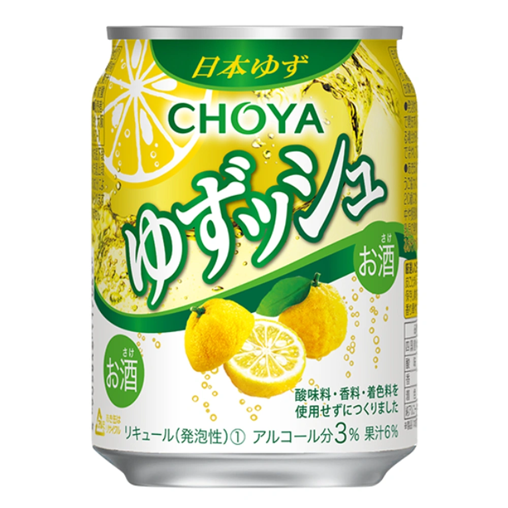 Choya Yowanai Yuzu Soda, 350 ml, 24 ct Case