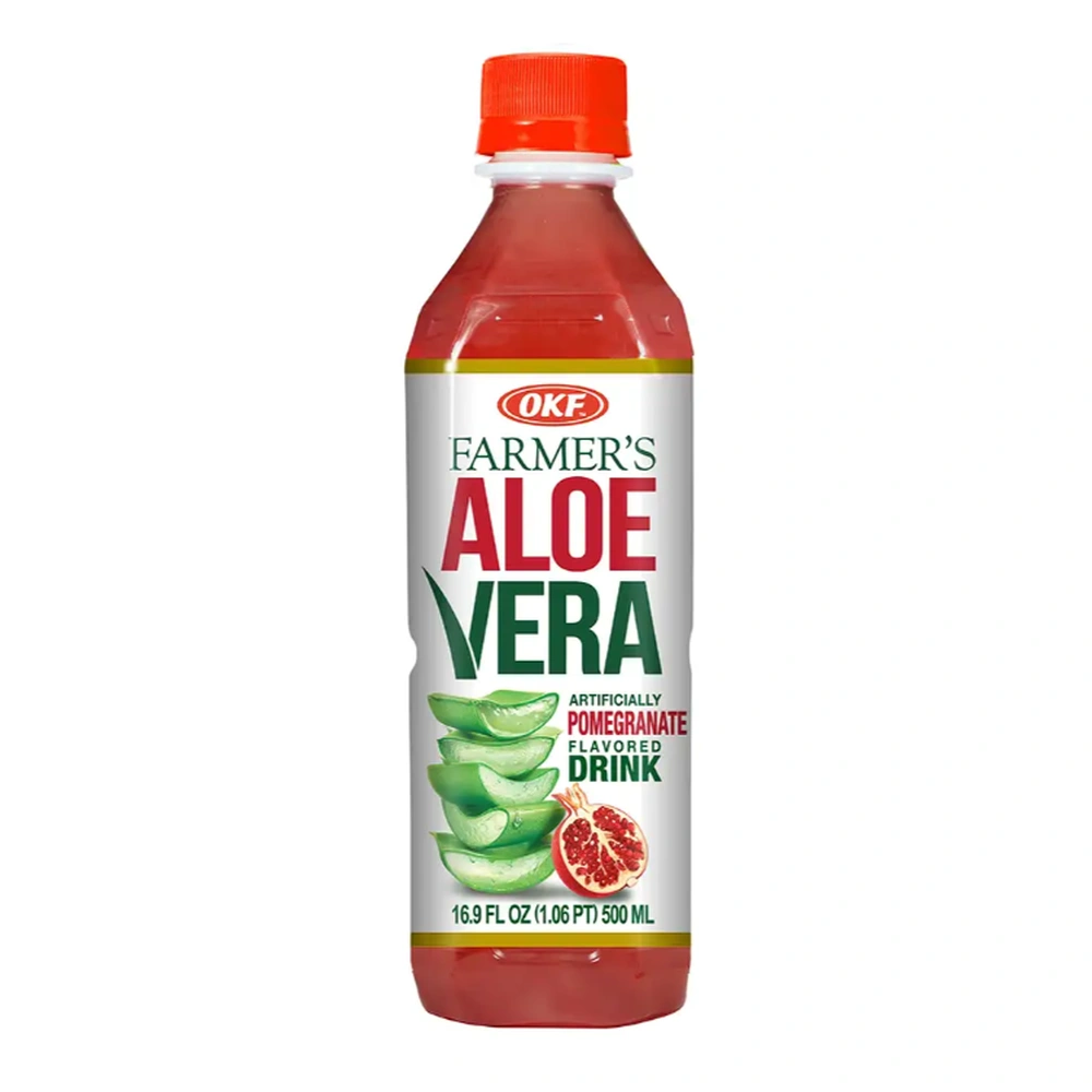 Okf Aloe Drink Pomegranate, 16 oz, 20 ct Case