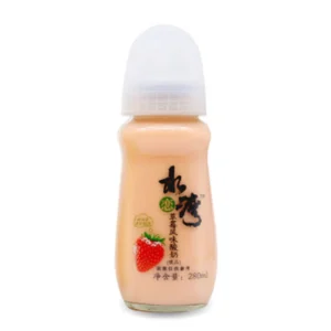 Shuilianwan Slw Yougurt Drink Strawberry, 280 ml, 20 ct Case