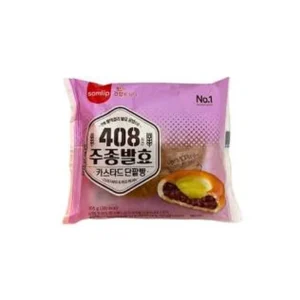Samlip Custard Red Bean Bread, 3.7 oz, 36 ct Case