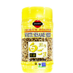 J-Basket Roasted White Sesame Seeds, 3.5 oz