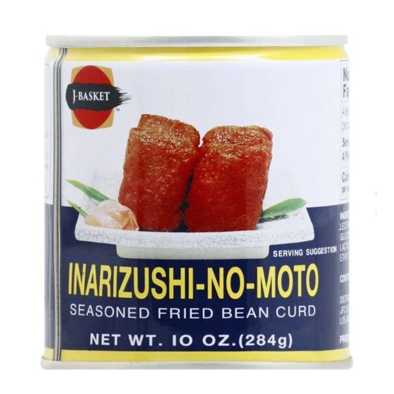J-Basket Inarizushi No Moto seasoned fried bean curd, 10 oz can